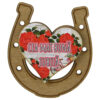 Magnet frigider din lemn "Cea mai buna Iubita" 7x8 CM, Potcoava