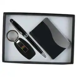 Set cadou pentru barbati, Portcard cu pix si breloc