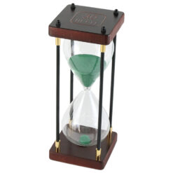 Clepsidra 30 minute, din lemn si sticla 9.5x24 CM