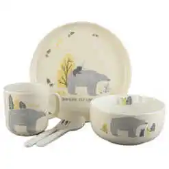 Set vesela pentru copii din portelan 5 piese "Hanging out with my friends"