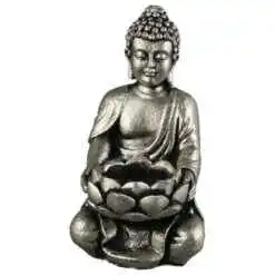 Suport candela din metal Buddha 8x14 CM