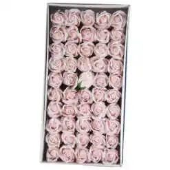 Trandafiri de sapun, 5 CM, 50 de bucata/cutie - Pink