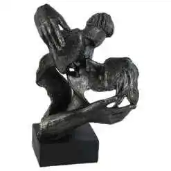 Statueta Cuplu, din rasina 17x26 CM, Sarutul
