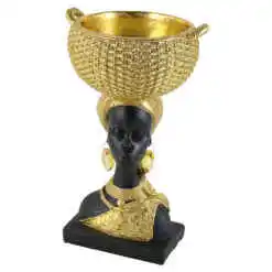 Statueta Negresa cu bol, din rasina 13x23 CM