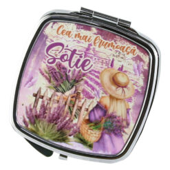 Oglinda de buzunar "Cea mai frumoasa Sotie", Lavanda