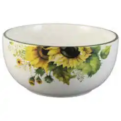 Bol din ceramica 580 ml, Floarea soarelui, in cutie