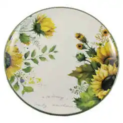 Farfurie din ceramica 20 CM, Floare soarelui, in cutie