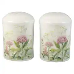 Set solnita cu pipernita din ceramica, Flori de camp