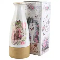 Vaza din ceramica Roses 11x29 CM, in cutie decorativa, M.293