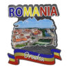 Magnet frigider din lemn, 7x8 CM, Romania, Oradea