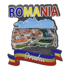 Magnet frigider din lemn, 7x8 CM, Romania, Oradea