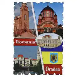 Magnet frigider din lemn, 6x9 CM, Romania, Oradea