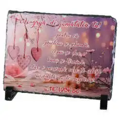 Placa ardezie "Ai grija de jumatatea ta!" 19x14 CM