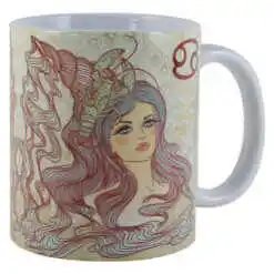 Cana ceramica Zodia Rac, 330 ml