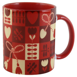 Cana ceramica Martisor rosu, 330 ml