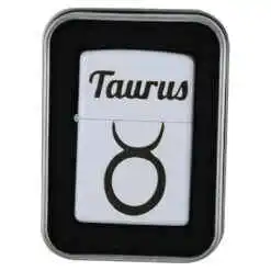 Bricheta metalica "Taurus", 3.5x5 CM, Alb, Taur