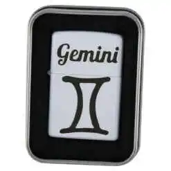 Bricheta metalica "Gemini", 3.5x5 CM, Alb, Gemeni