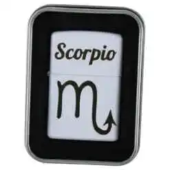 Bricheta metalica "Scorpio", 3.5x5 CM, Alb, Scorpion