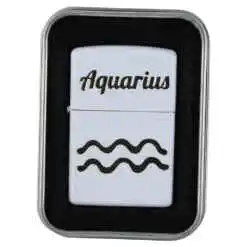 Bricheta metalica "Aquarius", 3.5x5 CM, Alb, Varsator