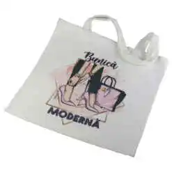 Sacosa textil "Bunica Moderna" 40x40 CM