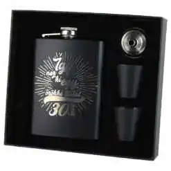 Set cadou "Igy nez ki egy orokke fiatal 30 eves",  Plosca cu palnie si 2 pahare