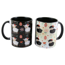 Cana ceramica, 330 ml, Miei, negru