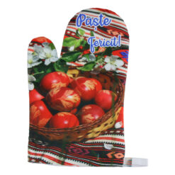 Manusa de bucatarie din textil "Paste Fericit!"