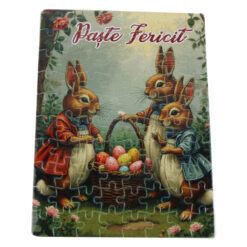 Puzzle 80 piese,"Paste fericit" Iepuras 15x20 CM