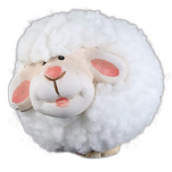 Figurina Miel din ceramica 9x7 CM, cu blana sintetica