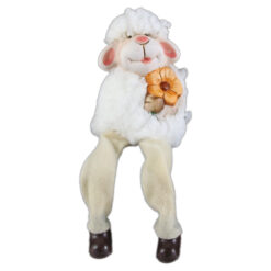 Figurina Miel din ceramica 7x16 CM, cu blana sintetica si picioare mobile