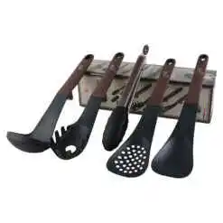 Set 5 ustensile pentru bucatarie din plastic, Leonardo, Berlinger Haus