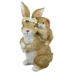Figurina Iepuras cu puiul 9x16 CM, din rasina