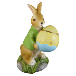 Figurina Iepuras cu ou 6x13.5 CM, din rasina