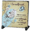 Placa ardezie "La multi ani 50..." 19x19 CM
