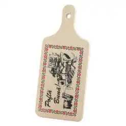 Tocator decorativ "Pofta buna!" 12x28 CM, cu motive traditionale