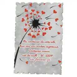 Magnet frigider din lemn "Nu conteaza de cate zile..." 6x9 CM