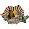 Magnet frigider din lemn "Castelul Bran" 9x6 CM, Harta Romaniei, Vlad Tepes
