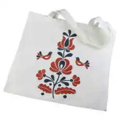 Sacosa textil cu motive florale 40x40 CM, pasari