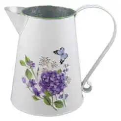 Cana din metal 9x16.5 CM, Hortensie