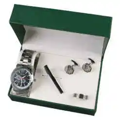 Set cadou pentru barbati, Ceas, inel, ac de cravata si mansete