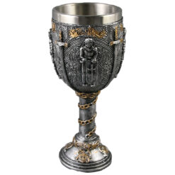 Pocal din metal si rasina Cavaler 8x18 CM