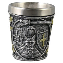 Pahar shot din metal si rasina Cavaler 5x6 CM, m.256