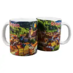 Alternative view of Cana ceramica "Brasov/Romania", 330 ml