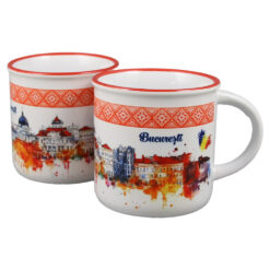 Cana ceramica "Bucuresti", 280 ml, Vintage