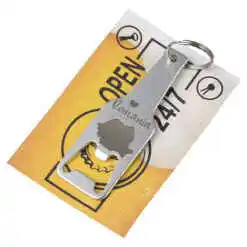 Breloc cu desfacator de sticle "Romania" 9 CM, Harta