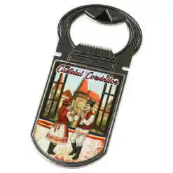 Desfacator sticle cu magnet "Castelul Corvinilor", 4x9 CM