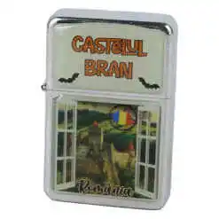 Bricheta metalica "Romania", Castelul Bran, 4x6 CM