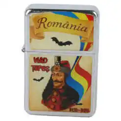 Bricheta metalica "Romania/Vlad Tepes", 4x6 CM