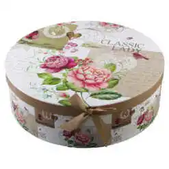 Alternative view of Set 6 cesti din ceramica cu farfurii, 220 ml, "Classic Lady", in cutie cadou