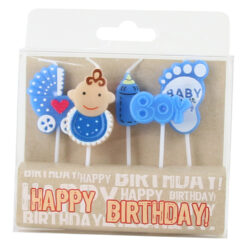 Set 5 lumanari pentru Petrecerea Bebelusului, Baby Shower